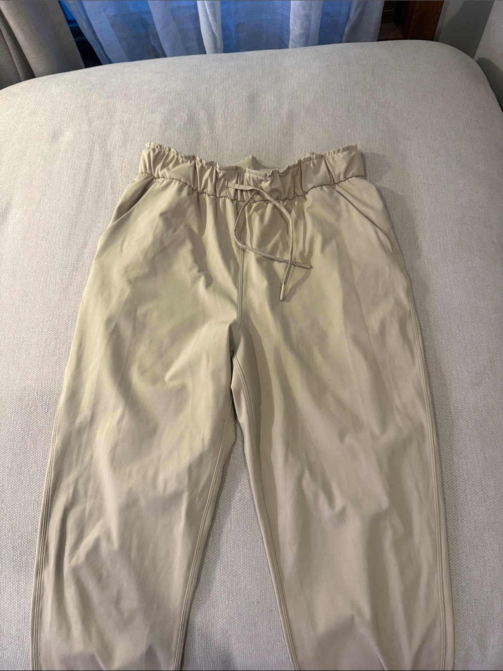 Lululemon Beige Drawstring Jogger Pants